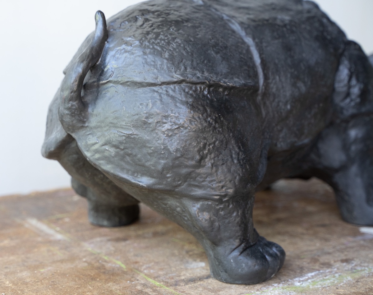 Ceramic Rhinoceros From Bassano-photo-1