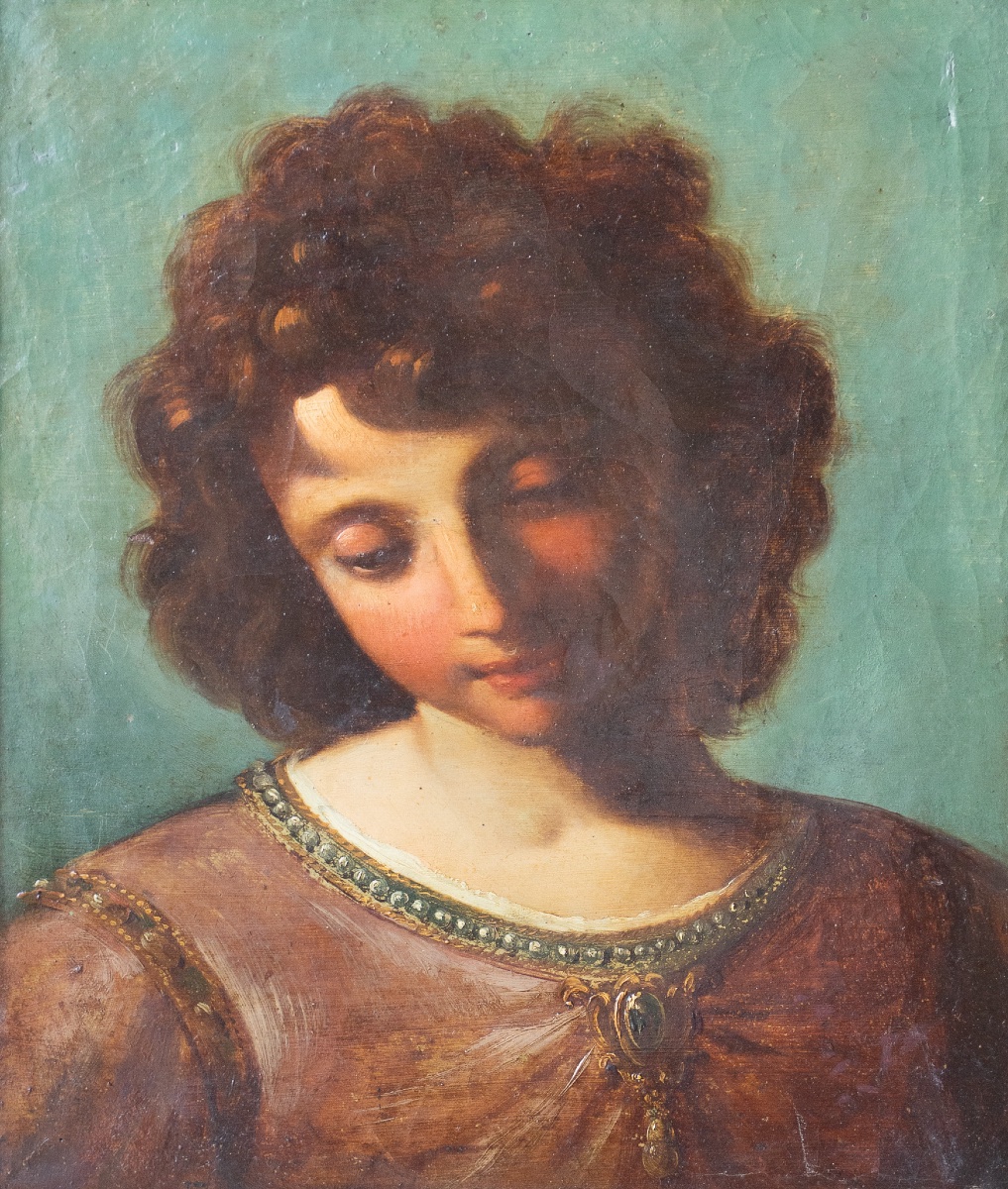 A Pair Of Portraits Of Children-photo-2