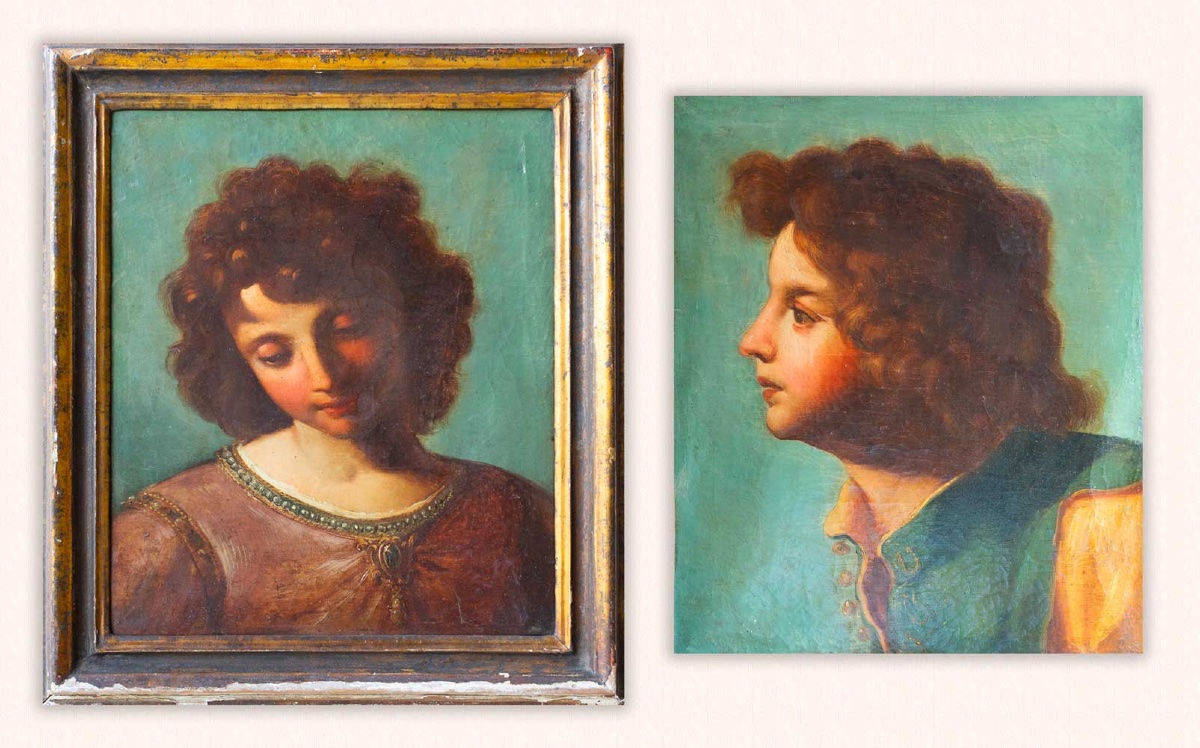 A Pair Of Portraits Of Children