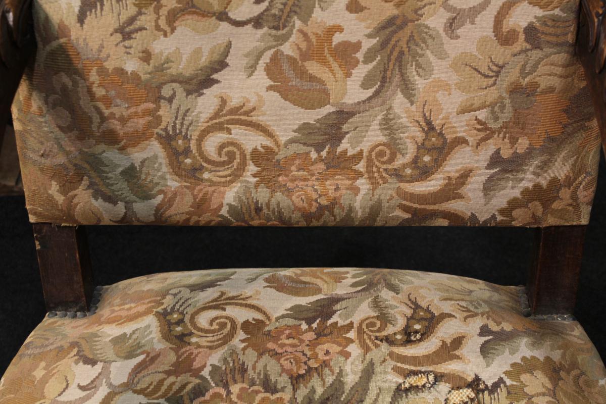 A Large 18th Century Armchair - Original Tapestry-photo-4