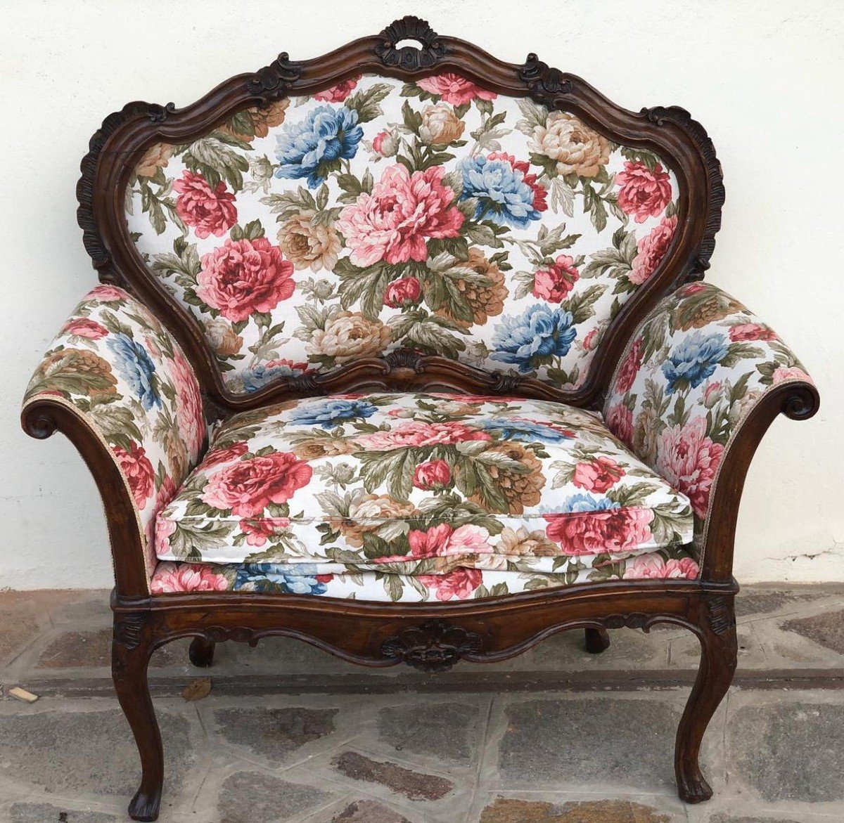 Fauteuil d'origine venitienne d'époque Louis XV-photo-2