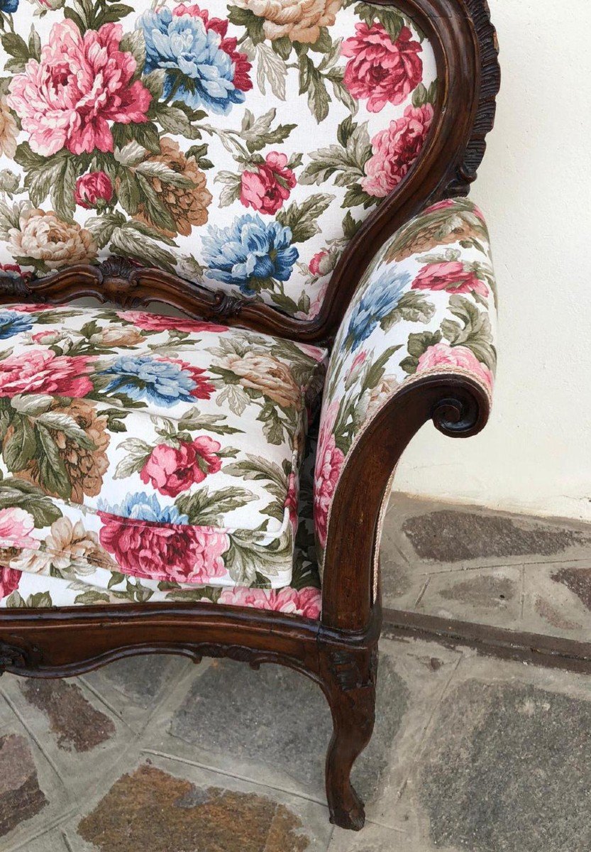 Fauteuil d'origine venitienne d'époque Louis XV-photo-4