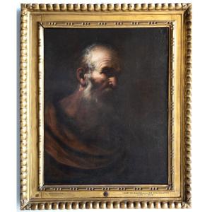 Portrait Ancien d'Apôtre, Attribué à Pier Francesco Mola