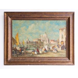 Vue de Venise avec l’église de la Salute – Eugenio Zeno Bonivento