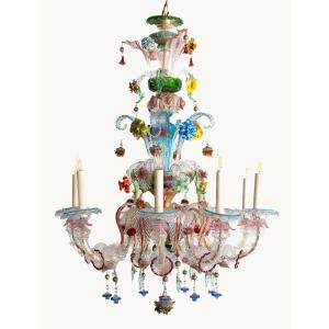 Lustre en verre de Murano – Italie, années 1950