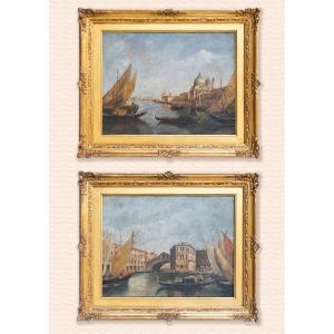Pair Of Venetian Views – Late 18th / Early 19th Century