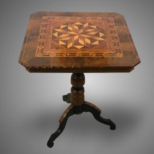 Small 19th Century Table In Marquetry