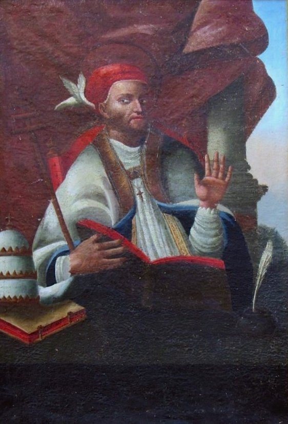 Italian School 16th Portrait Of Saint Gregoire