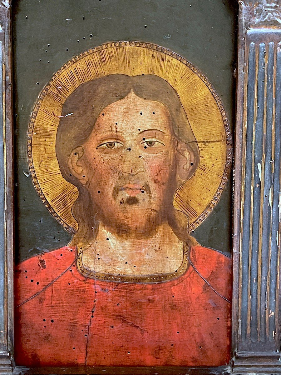Toscane - Jésus-christ Protecteur - XVIIe Siècle, Dans Un Cadre Florentin d'époque-photo-4