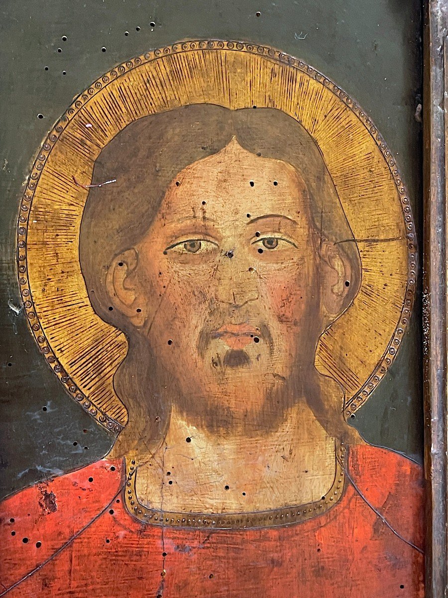 Toscane - Jésus-christ Protecteur - XVIIe Siècle, Dans Un Cadre Florentin d'époque-photo-1