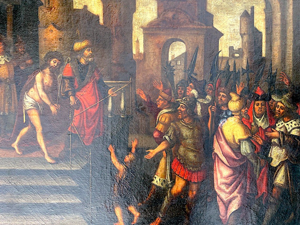 Le Christ Devant Les Juges" - Entourage De Vittore Carpaccio (1465-1526)-photo-3