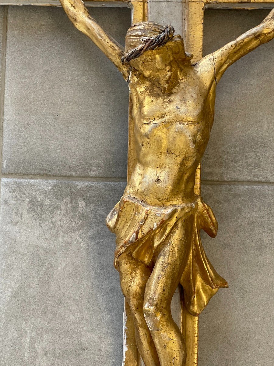 Grand Crucifix De Procession Italien – époque Louis XVI, 18ᵉ Siècle-photo-3
