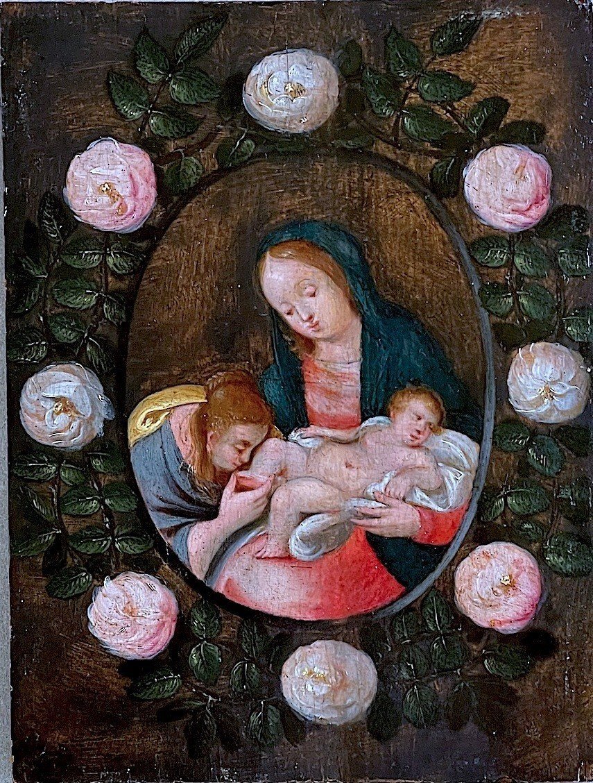 Virgin And Child - Flemish School Early 17th Century