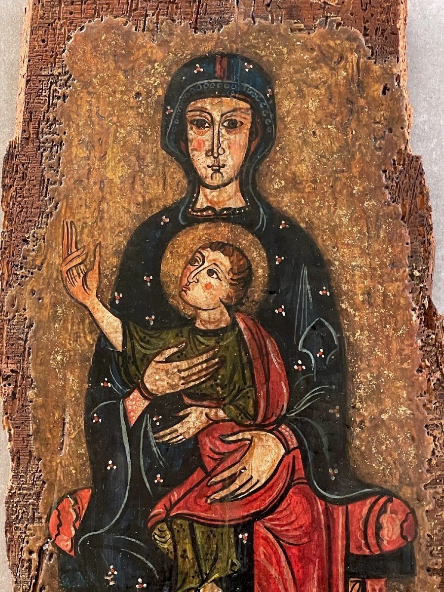 Virgin And Child - Pyrenean Romanesque Art - 15th-16th Century-photo-2