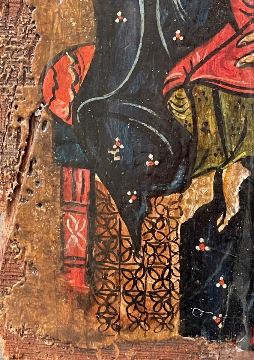 Virgin And Child - Pyrenean Romanesque Art - 15th-16th Century-photo-3