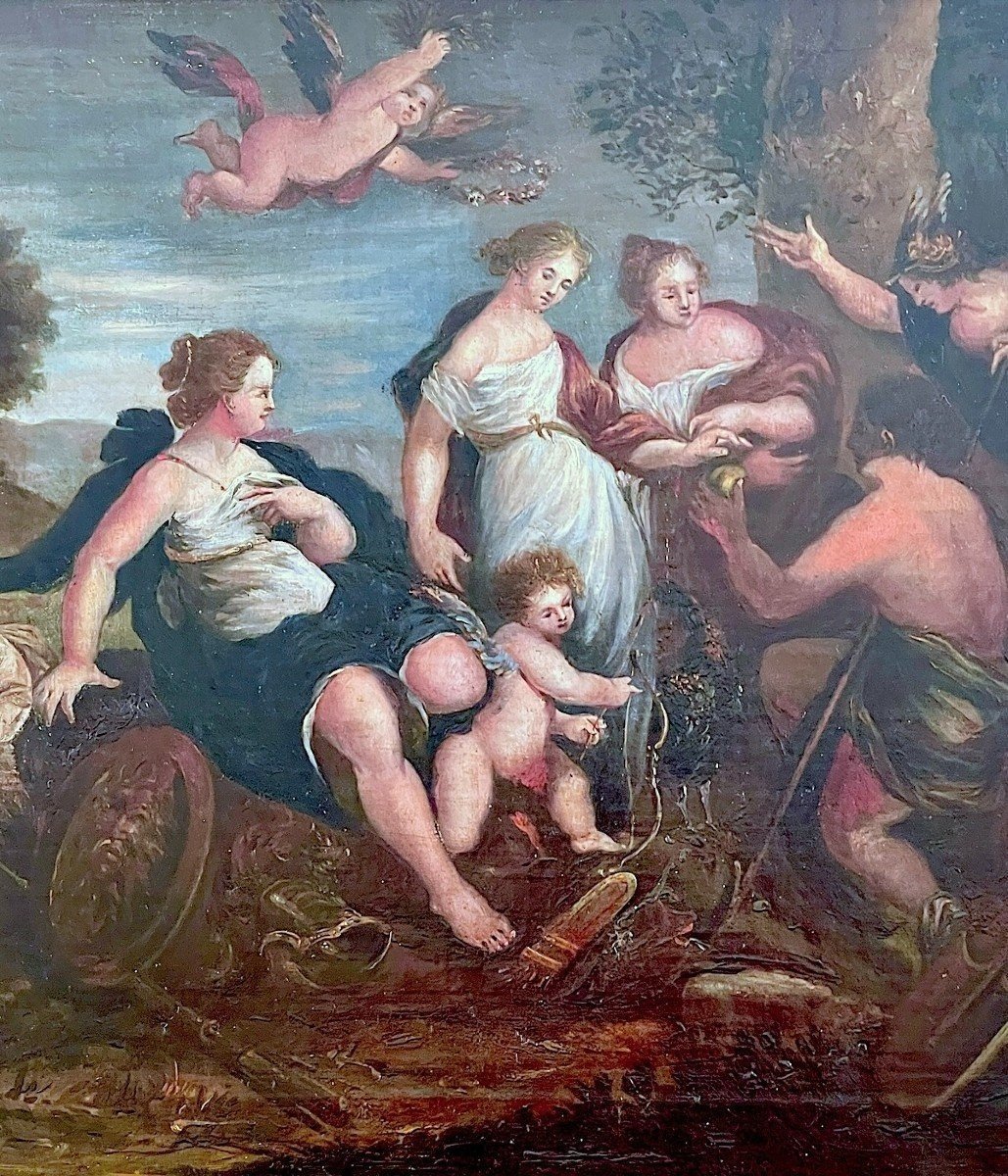 17th Century French School - The Judgment Of Paris-photo-3