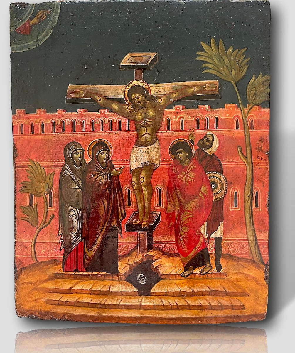 Crucifixion – Veneto-cretan School C1550, In The Style Of Theophanes The Cretan