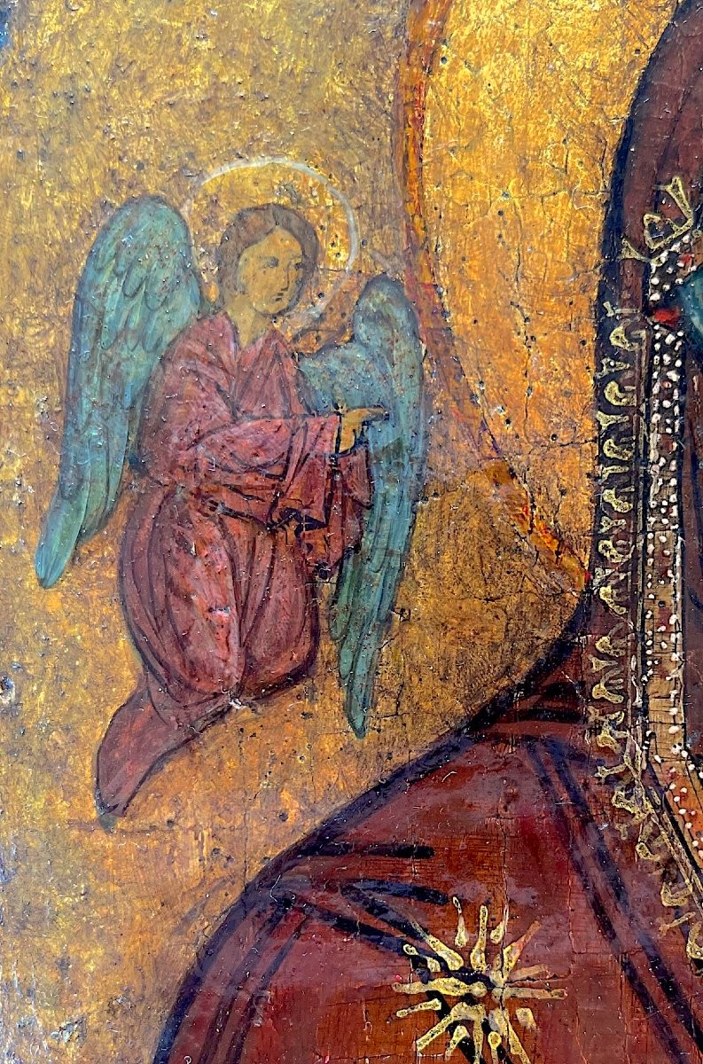 Vierge à l'Enfant - Tempera sur fond d'Or-photo-4