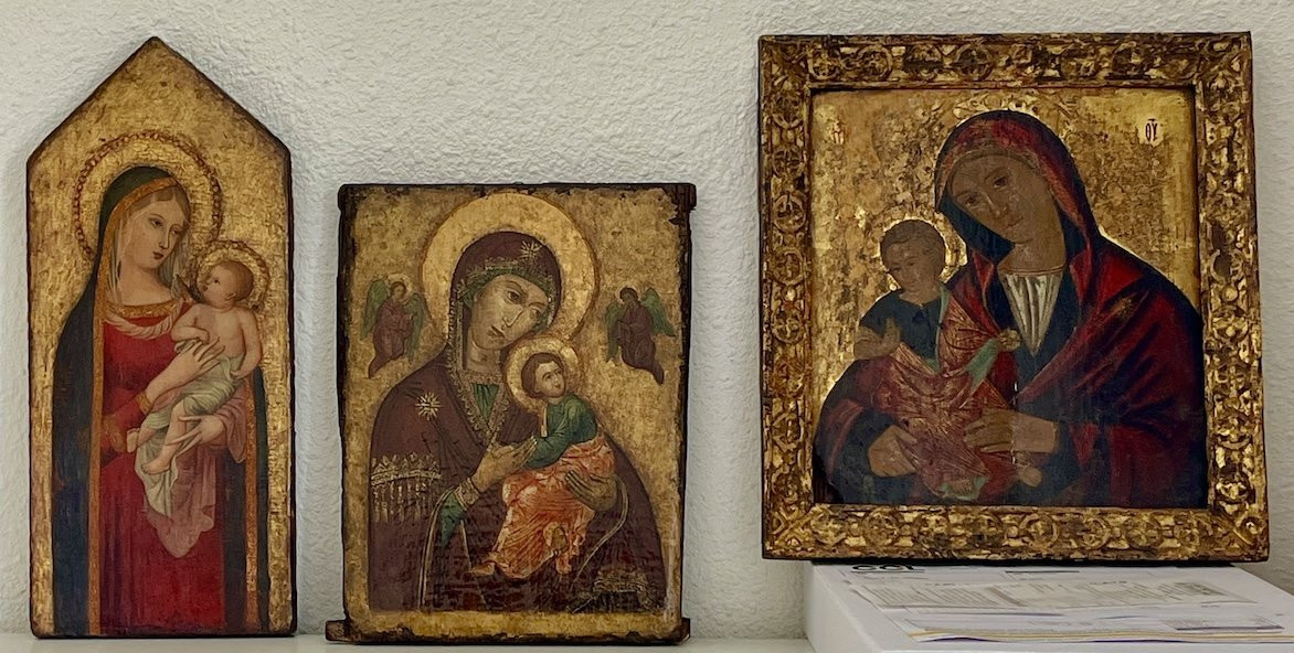 Vierge à l'Enfant - Tempera sur fond d'Or-photo-7