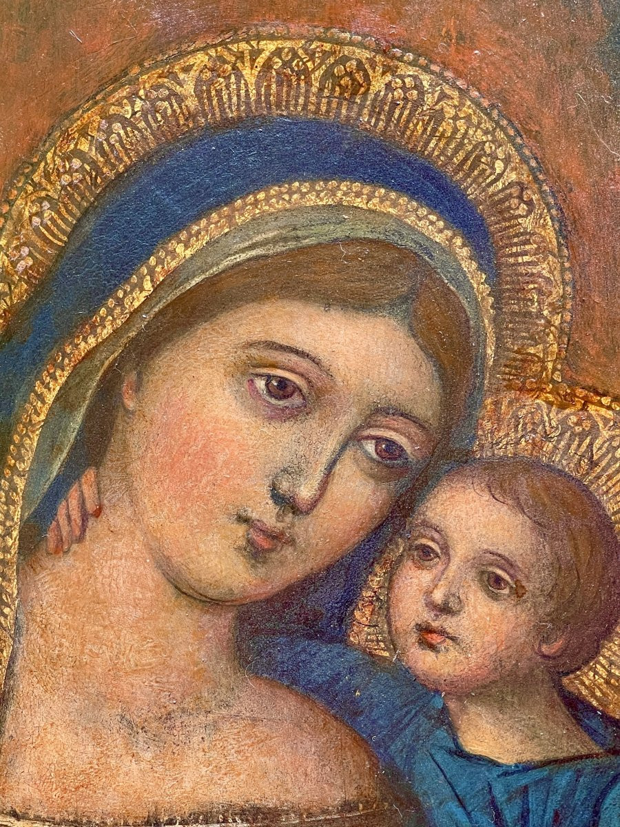 Our Lady Of Good Counsel Veneto-cretan Workshop 15th Century -photo-2