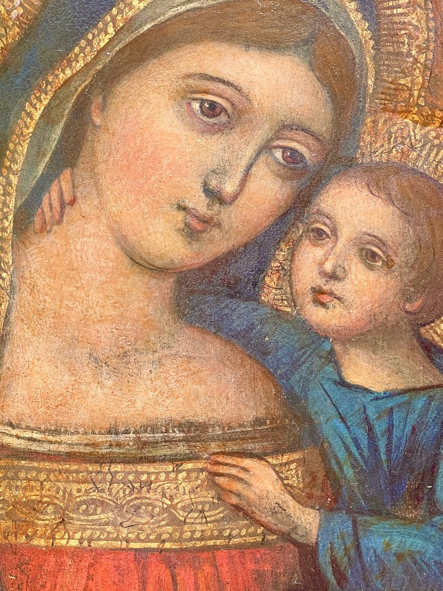 Our Lady Of Good Counsel Veneto-cretan Workshop 15th Century -photo-3