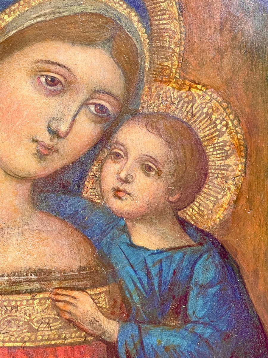 Our Lady Of Good Counsel Veneto-cretan Workshop 15th Century -photo-4