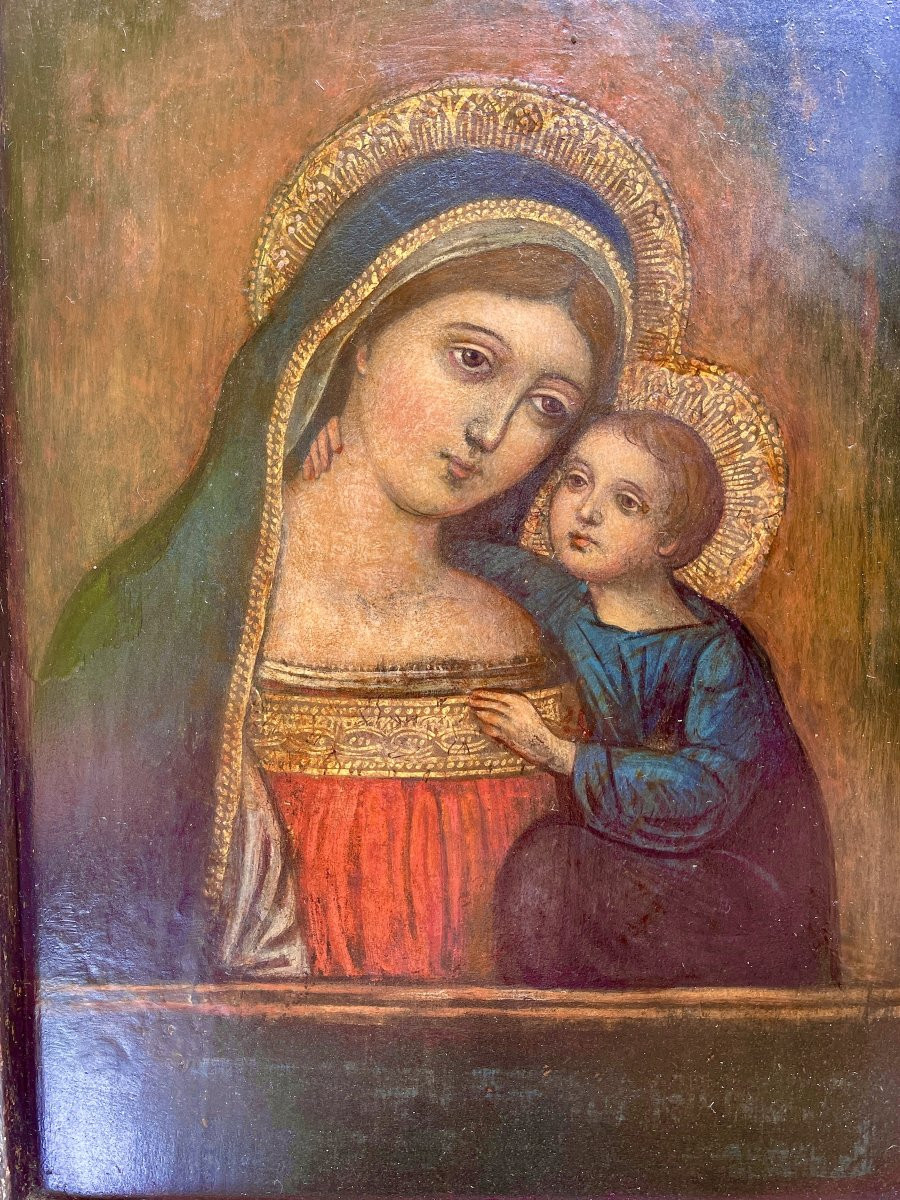 Our Lady Of Good Counsel Veneto-cretan Workshop 15th Century -photo-5