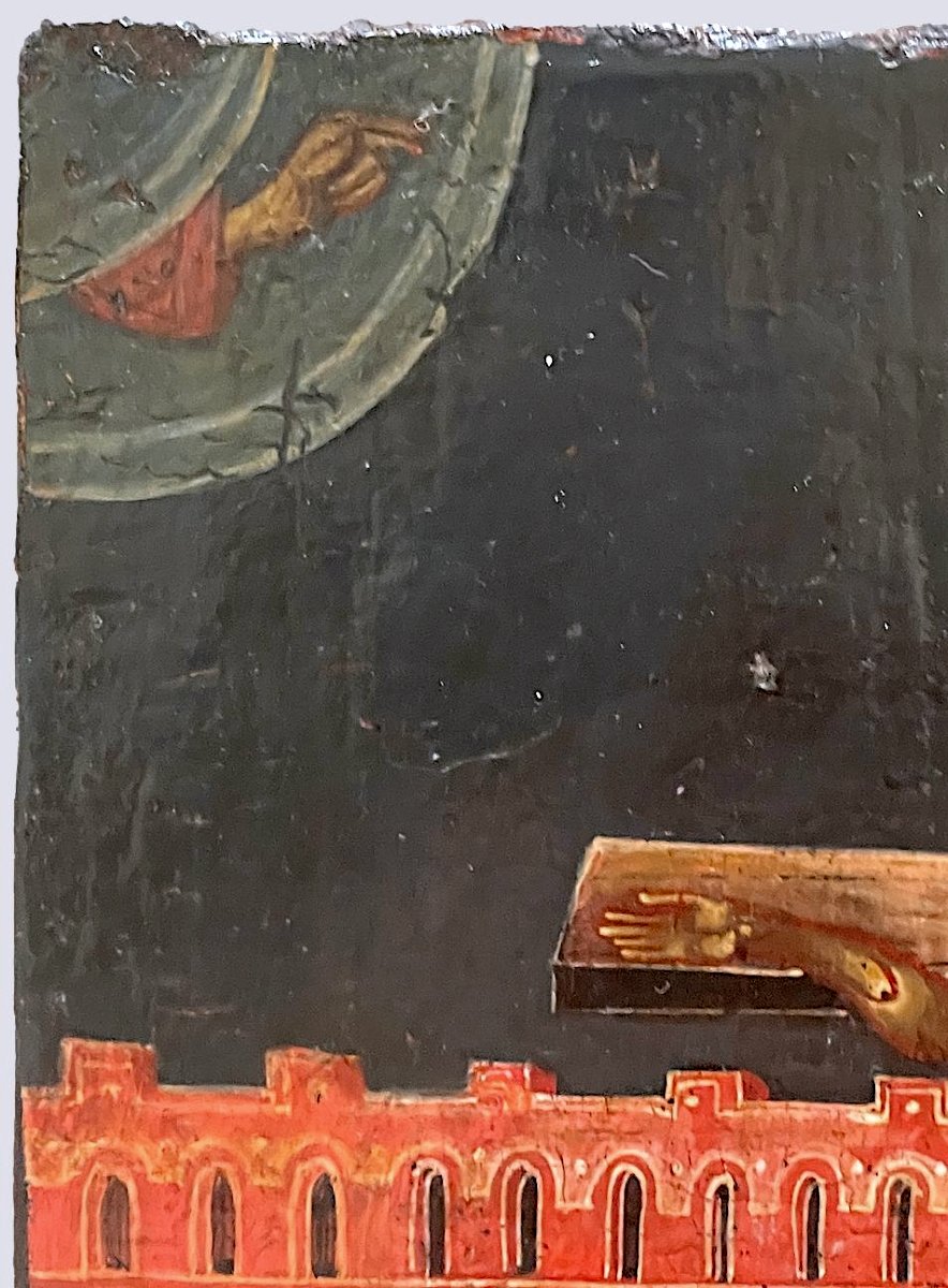 Crucifixion – Veneto-cretan School C1650, Circle Of Theophanes The Cretan-photo-4