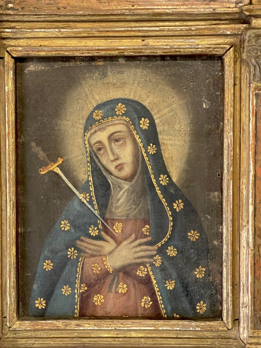Mater Dolorosa – Oil On Canvas Mounted On Panel, 16th–17th Century-photo-4