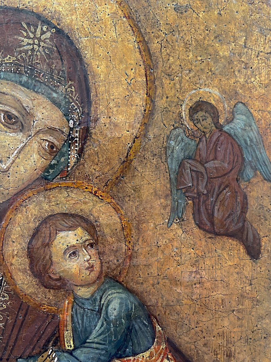 Virgin And Child, Italo-byzantine School, Circle Of The Cretan-venetian Workshops, Circa 1450–1480-photo-1