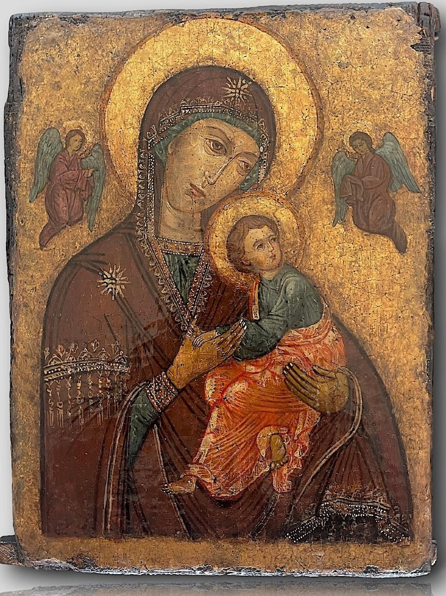 Virgin And Child, Italo-byzantine School, Circle Of The Cretan-venetian Workshops, Circa 1450–1480