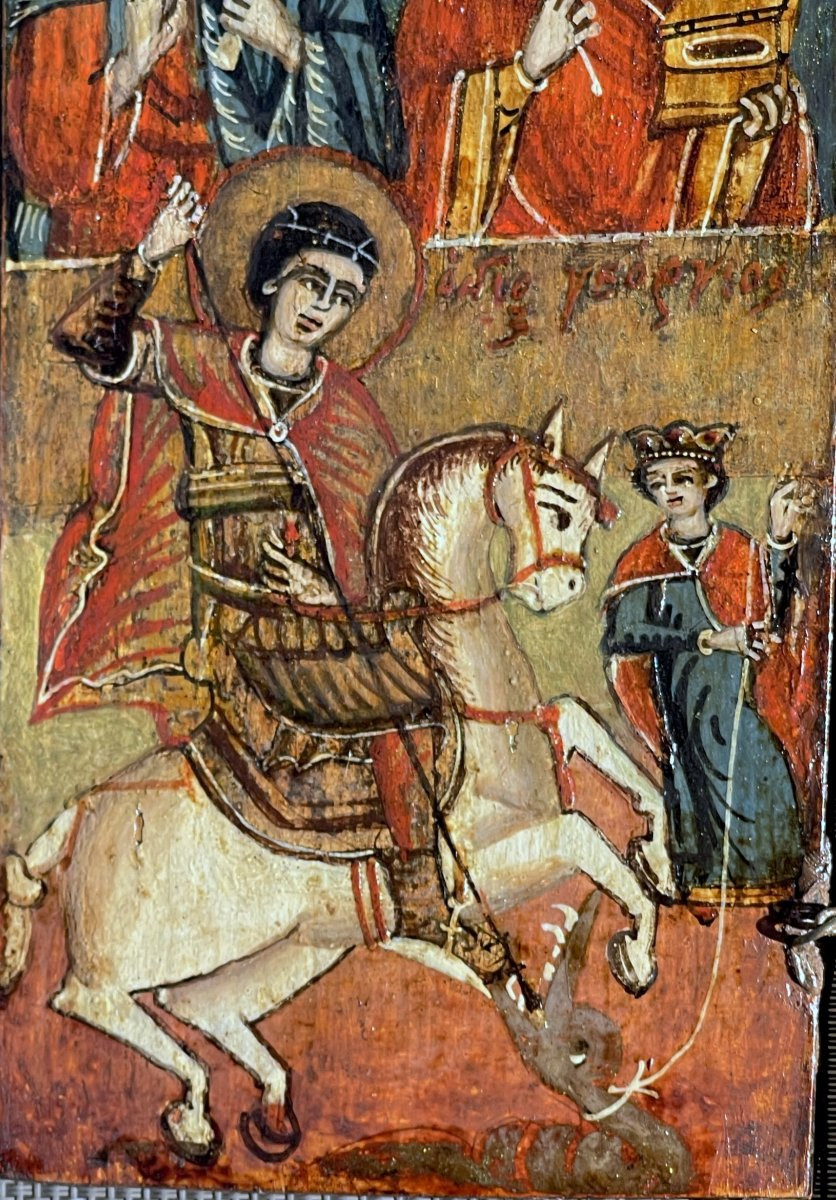 18th-century Triptych - The Celestial Queen And The Royal Child-photo-3