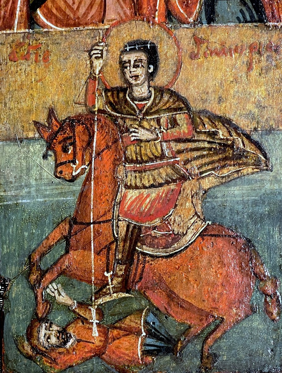 18th-century Triptych - The Celestial Queen And The Royal Child-photo-4