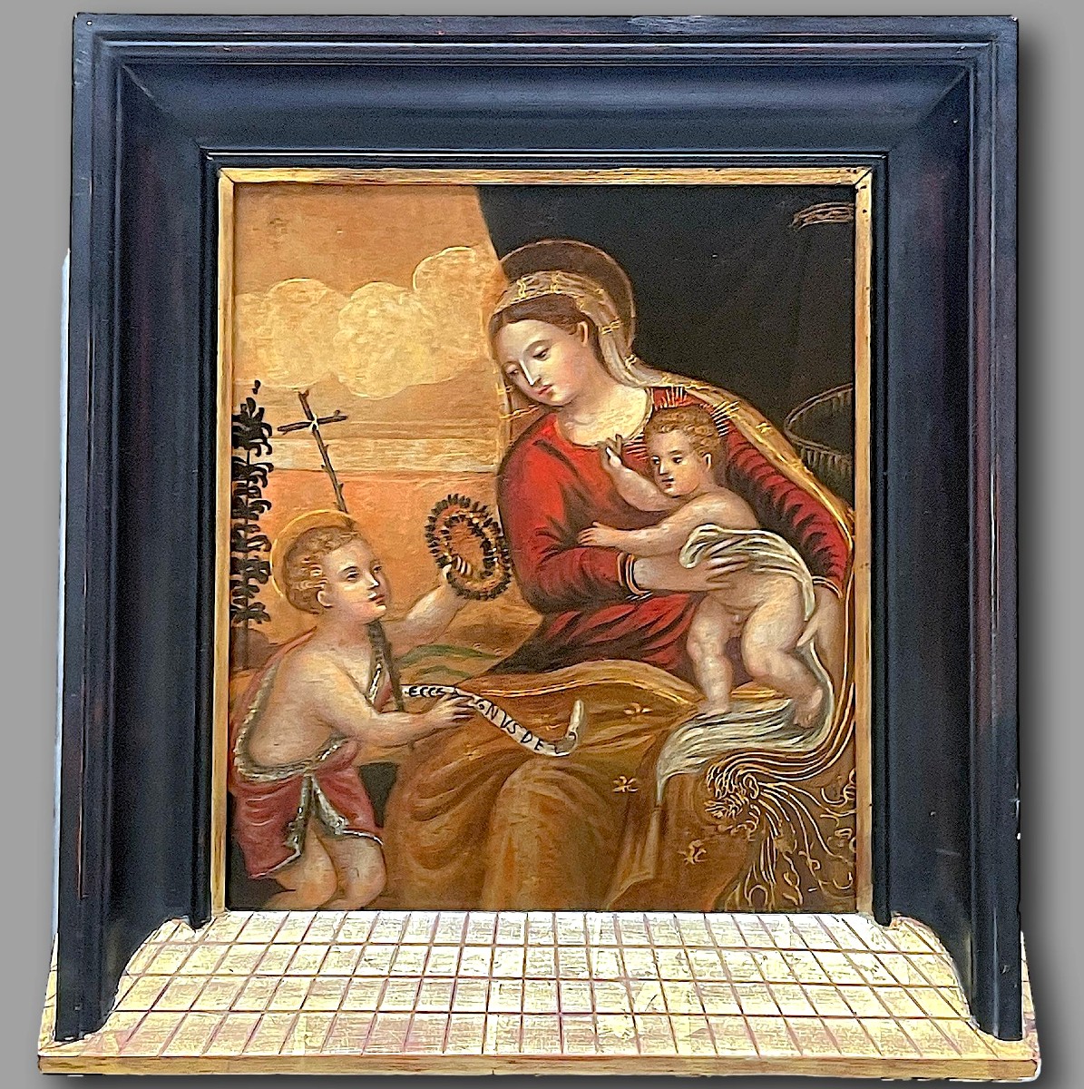 Vierge à l’Enfant et Saint Jean-Baptiste enfant - Toscane XVIème siècle