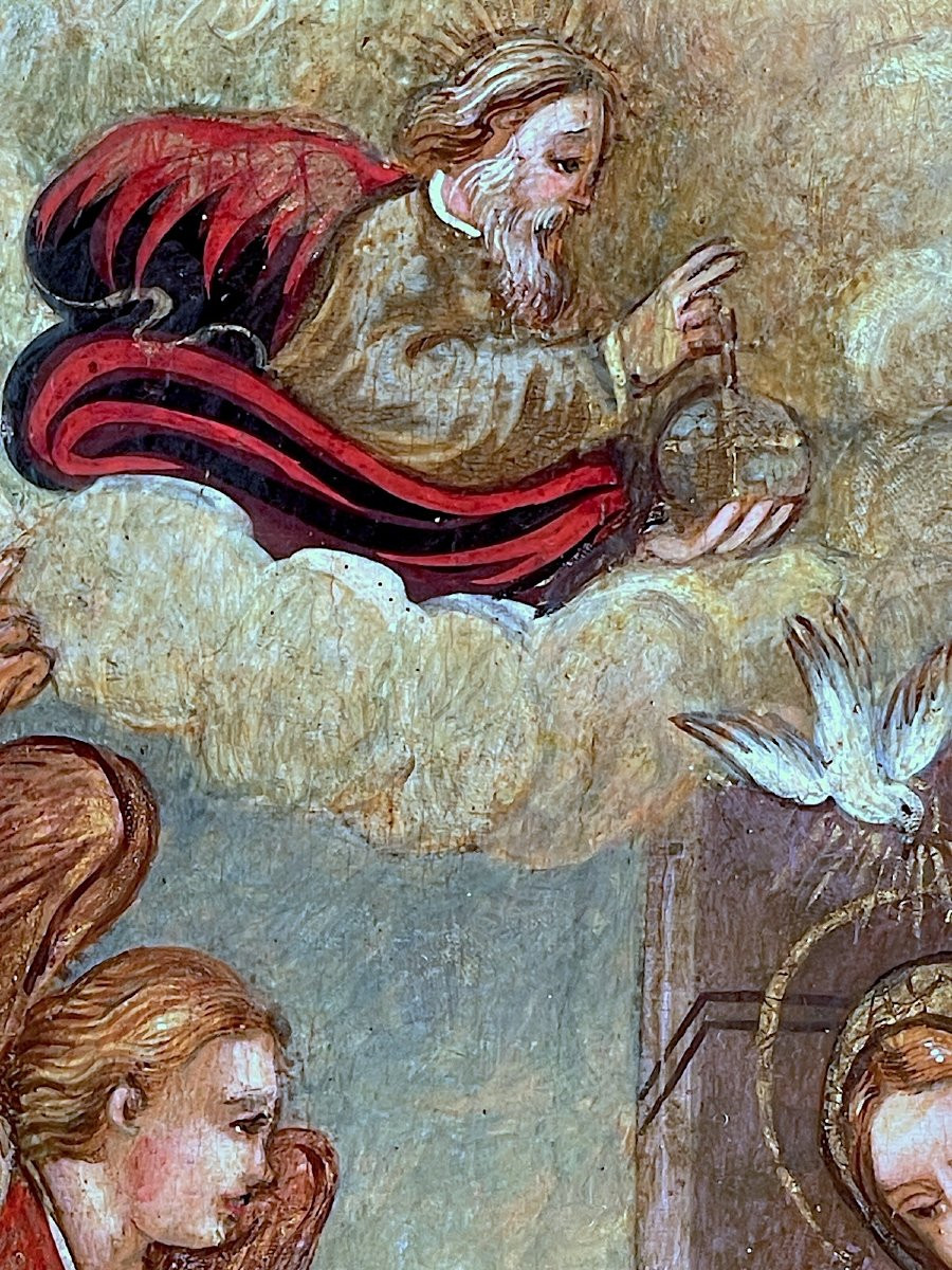 Annonciation – Italie du Nord, milieu du XVIe siècle- Tempera sur panneau-photo-3