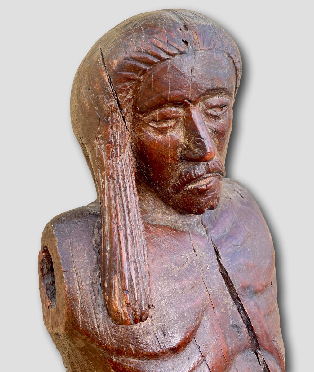 Christ douloureux Sculpture d’art sacré– Rhin supérieur ou Bourgogne, vers 1380–1420