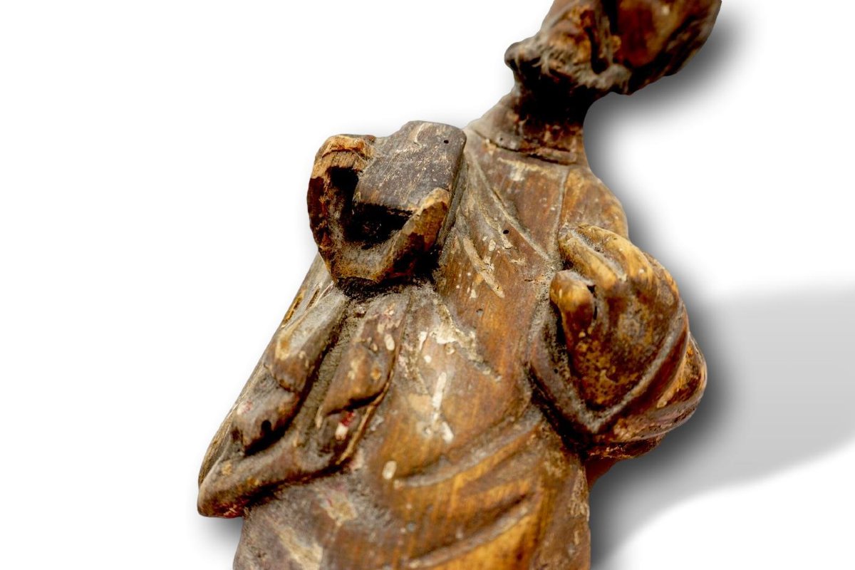 Christ Enseignant – Sculpture Gothique en Bois – France méridionale (Languedoc) – XIVe Siècle-photo-6