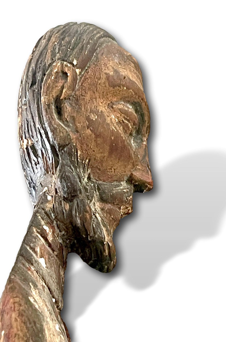 Christ Enseignant – Sculpture Gothique en Bois – France méridionale (Languedoc) – XIVe Siècle