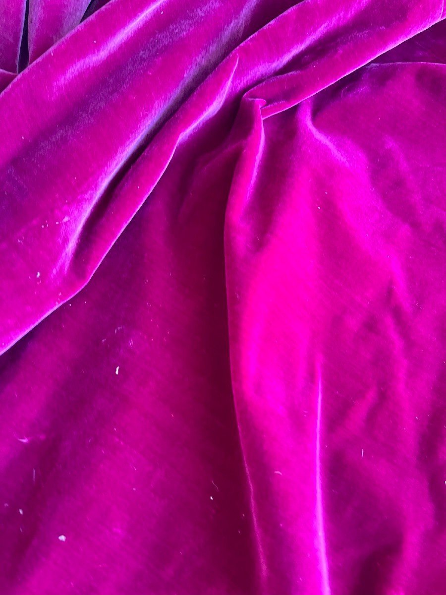 Grand Antépendium d’Autel en Velours Cramoisi et Galons d’Or – Textile Liturgique Baroque -photo-2