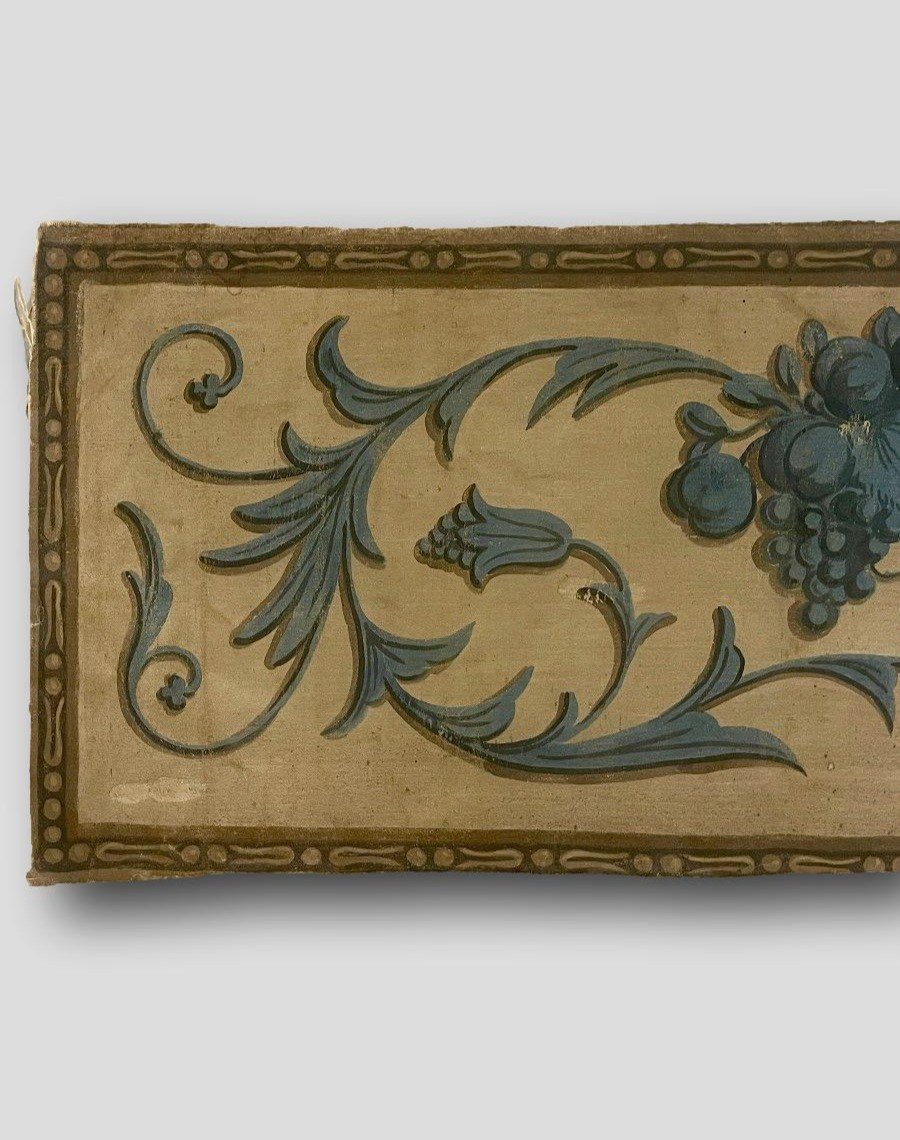 Cornes d'Abondance Et Pampres - France - 18th Century - Oil On Canvas-photo-2