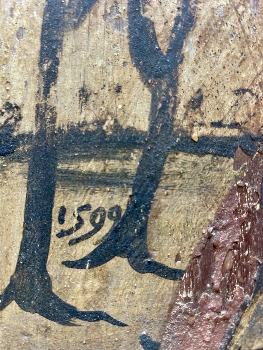 Paire de Tempera sur panneaux de bois – Italie centrale – Fin du XVIe siècle – Datés 1599-photo-4
