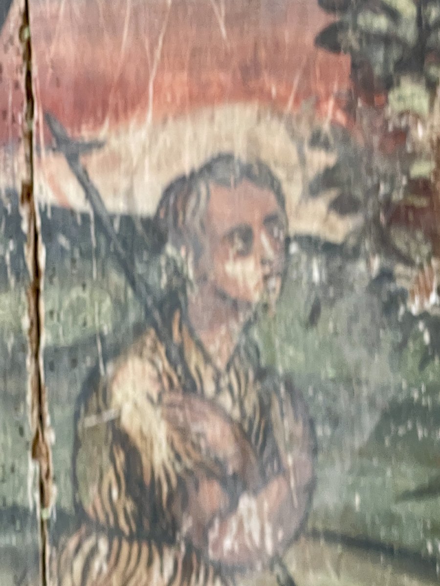 Paire de Tempera sur panneaux de bois – Italie centrale – Fin du XVIe siècle – Datés 1599-photo-2