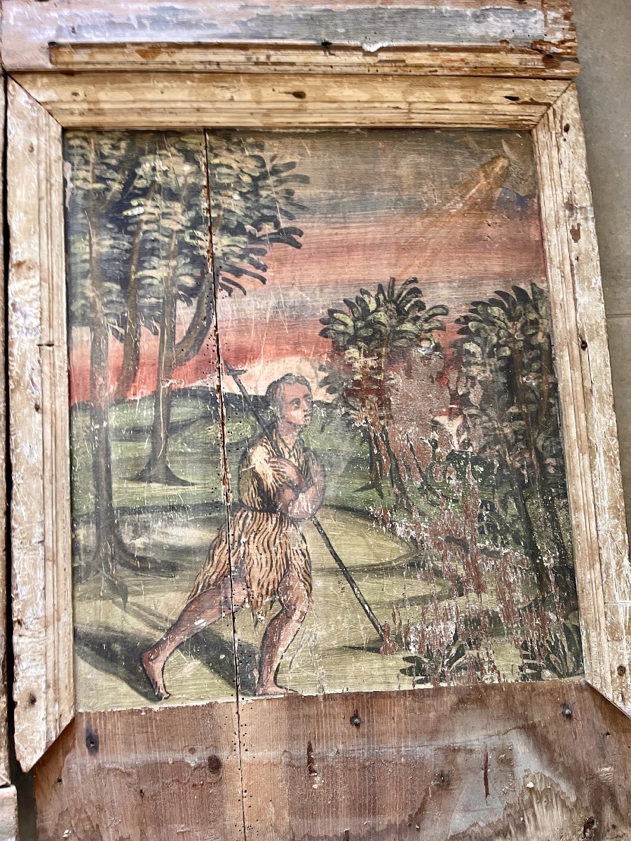 Paire de Tempera sur panneaux de bois – Italie centrale – Fin du XVIe siècle – Datés 1599-photo-3
