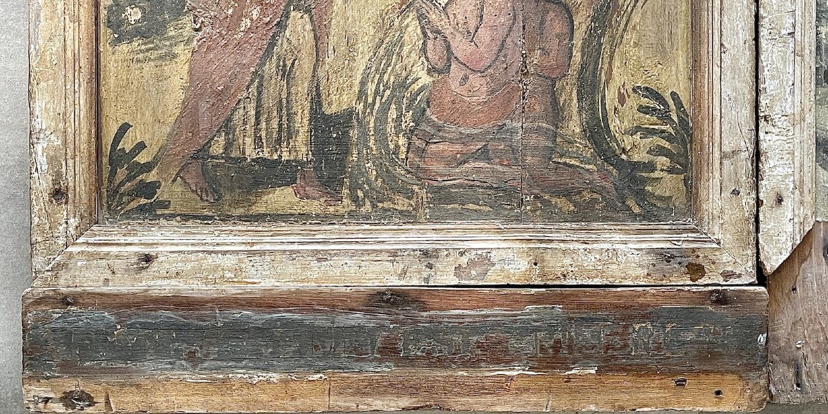 Paire de Tempera sur panneaux de bois – Italie centrale – Fin du XVIe siècle – Datés 1599-photo-7