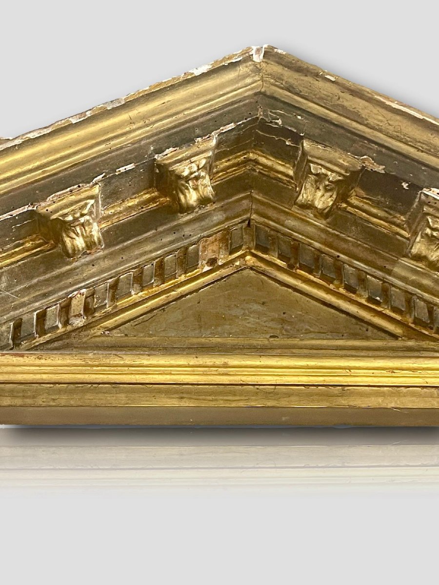 CADRE TABERNACLE LOUIS XIII EN BOIS DORÉ-photo-5