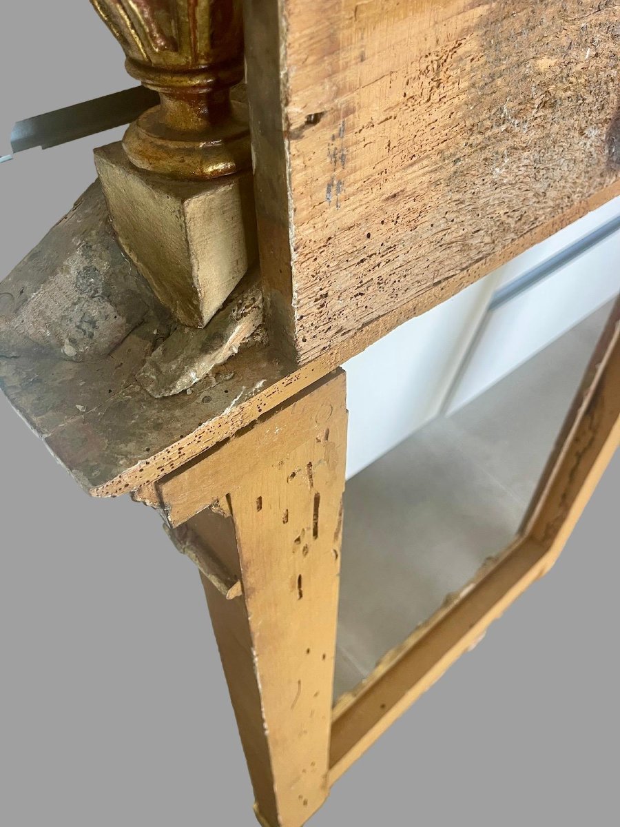CADRE TABERNACLE LOUIS XIII EN BOIS DORÉ-photo-7