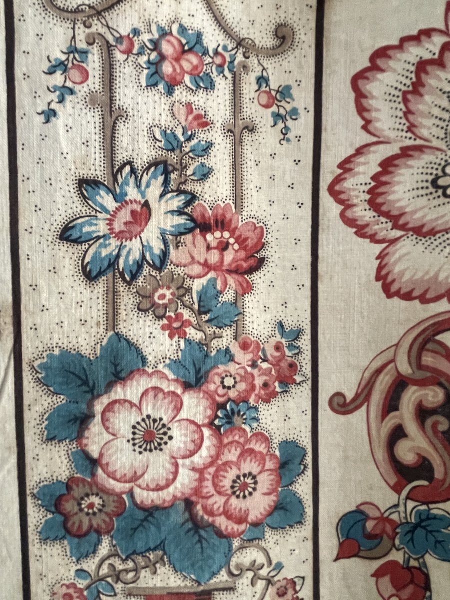Indienne De Coromandel Aux Vases Fleuris, XVIIIe Siècle, 209 x 176 cm-photo-5