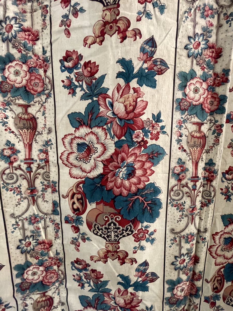 Indienne De Coromandel Aux Vases Fleuris, XVIIIe Siècle, 209 x 176 cm-photo-6