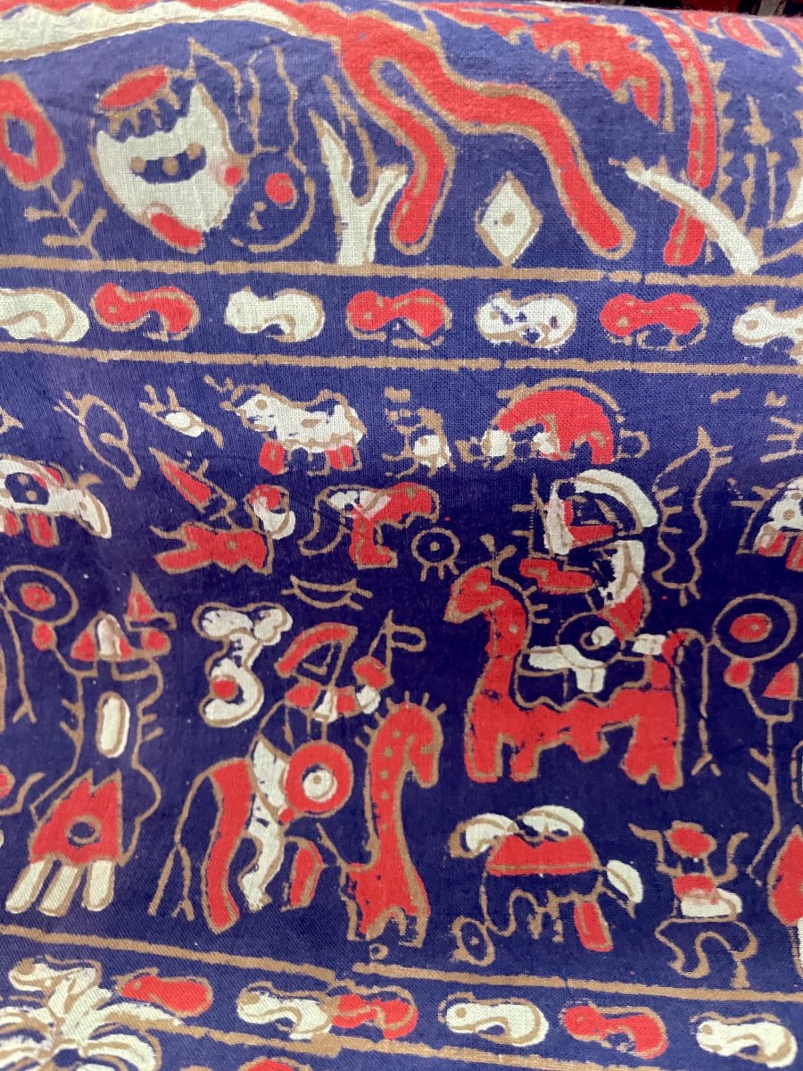 Pair Of Indo-portuguese Wall Hangings Featuring Mythical Creatures, 220 X 159 Cm-photo-1