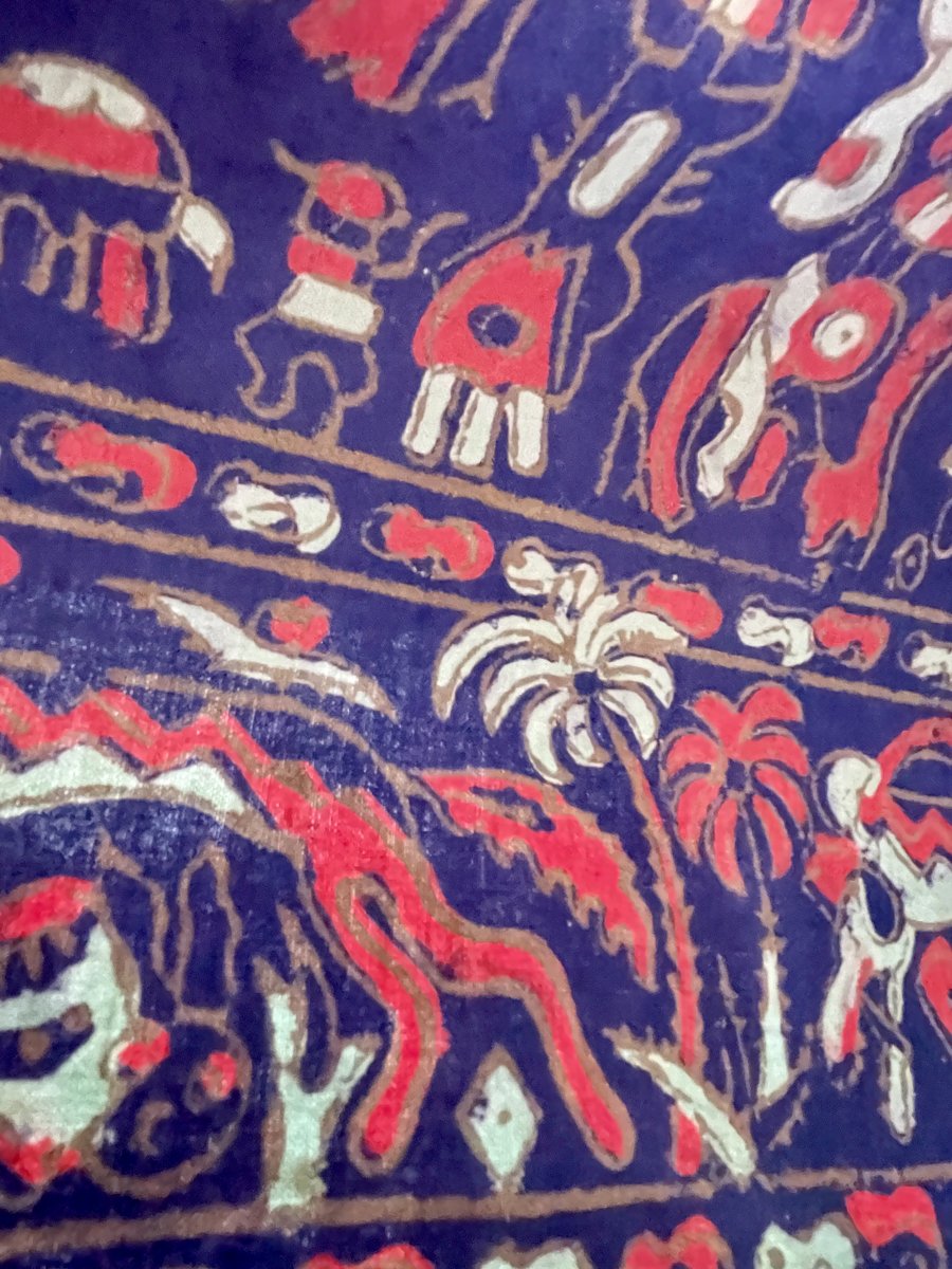 Pair Of Indo-portuguese Wall Hangings Featuring Mythical Creatures, 220 X 159 Cm-photo-6
